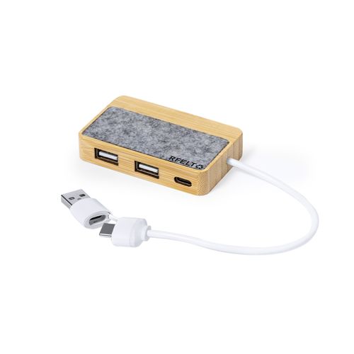 gray Puerto USB Barney