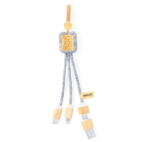 gray Cable Cargador Braxton