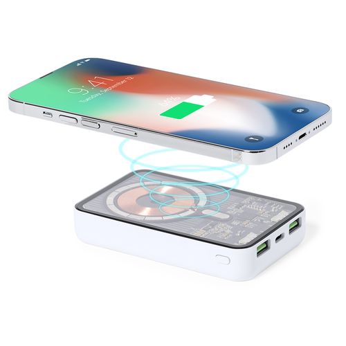 white Power Bank Bramson