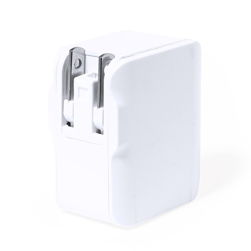 white Adaptador Enchufes Vlind