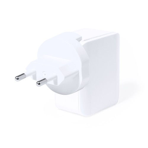 white Adaptador Enchufes Vlind