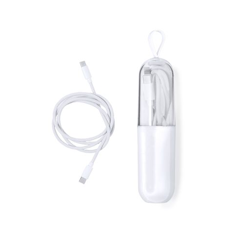 white Cable Cargador Skot