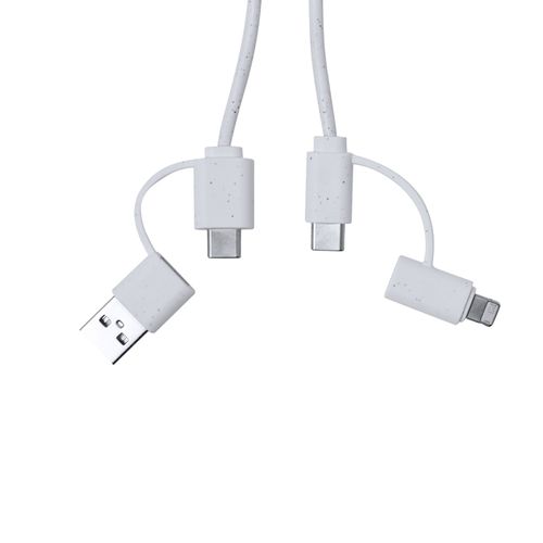 white Cable Cargador Surgex