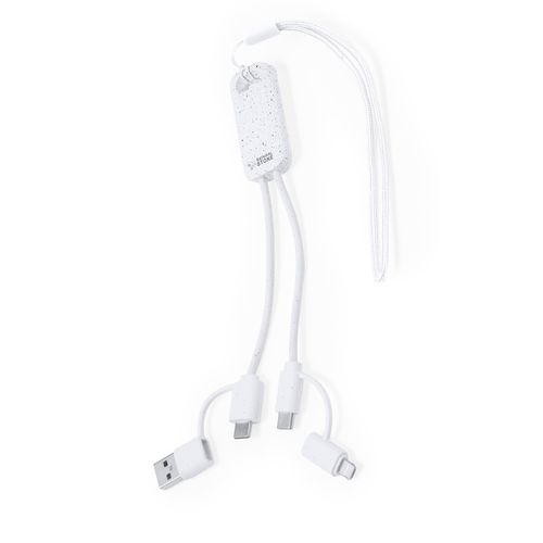 white Cable Cargador Surgex