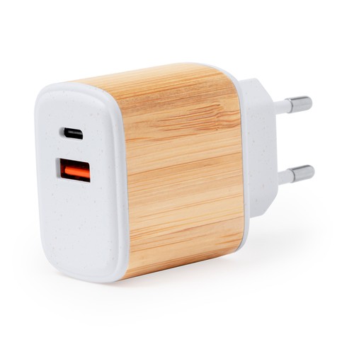 white Cargador USB Sugax