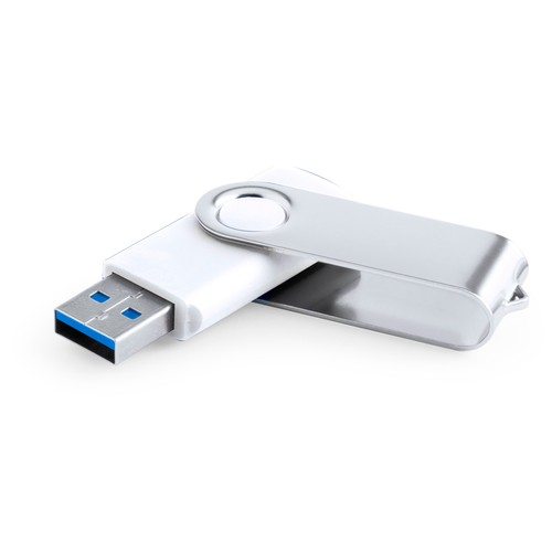 white Memoria USB Brabam 16GB