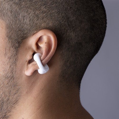white Auriculares Clip Gemston