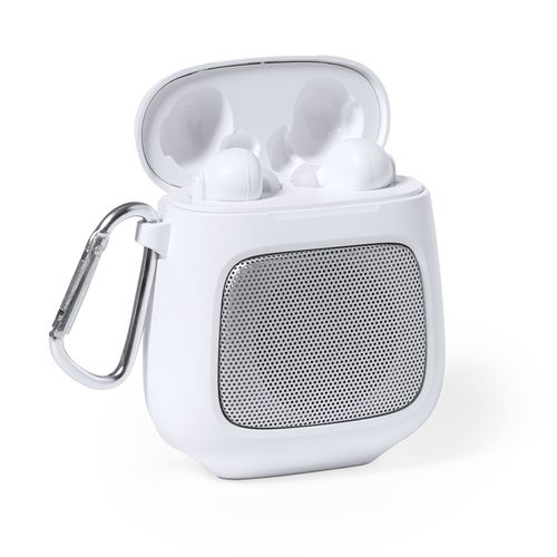 white Auriculares Altavoz Boxy