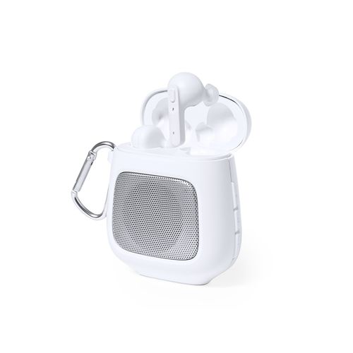 white Auriculares Altavoz Boxy