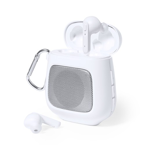 white Auriculares Altavoz Boxy