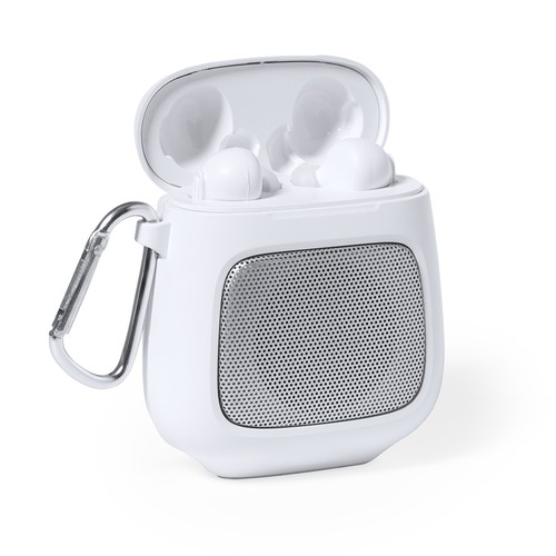 white Auriculares Altavoz Boxy