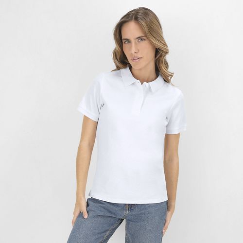 white Polo Mujer Blanco Koupan