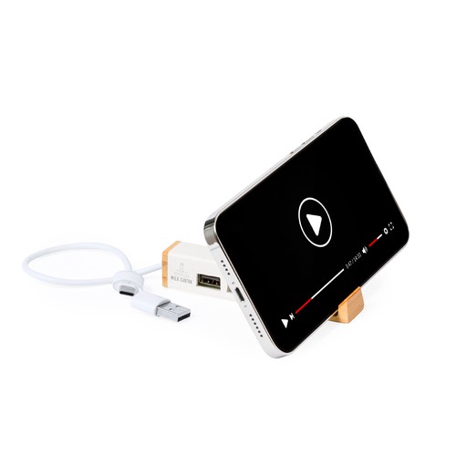 white Puerto USB Kartip