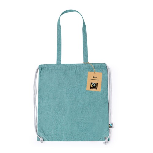 green Bolsa Mochila Riak Fairtrade