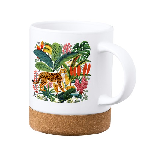 white Taza Sublimación Nala