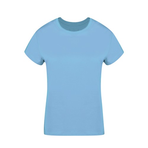 azul claro Camiseta Mujer Color Seiyo