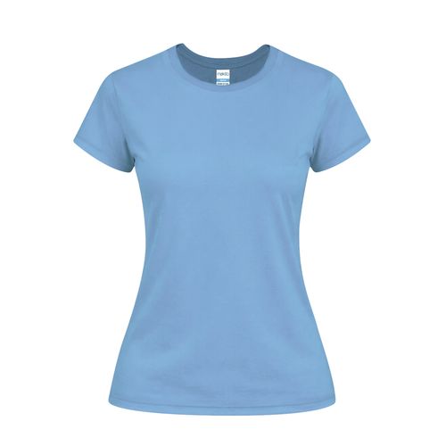 azul claro Camiseta Mujer Color Seiyo