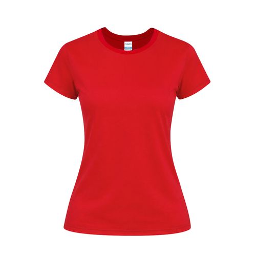 red Camiseta Mujer Color Seiyo