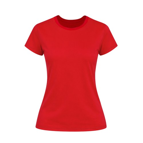 red Camiseta Mujer Color Seiyo