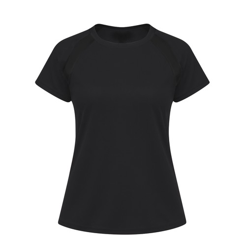 black Camiseta Mujer Tecnic Sappor