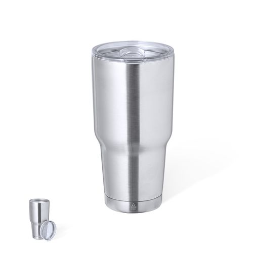 plateado Vaso Térmico Atinger