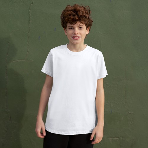 white Camiseta Niño Blanca Seiyo