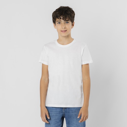 white Camiseta Niño Blanca Seiyo