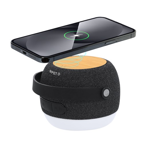 black Altavoz Cargador Sprit