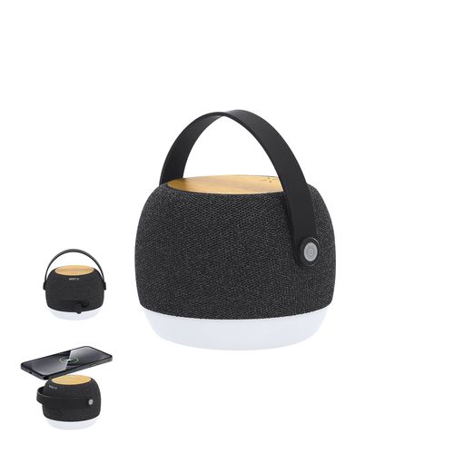 black Altavoz Cargador Sprit