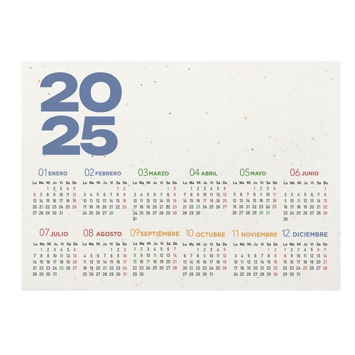 CALENDARIO SOBREMESA SEMILLA KORYO