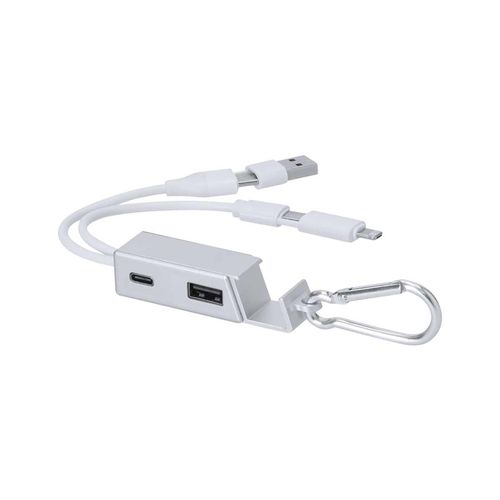plateado Puerto USB Cargador Leony
