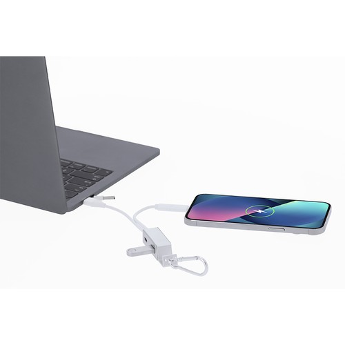 plateado Puerto USB Cargador Leony