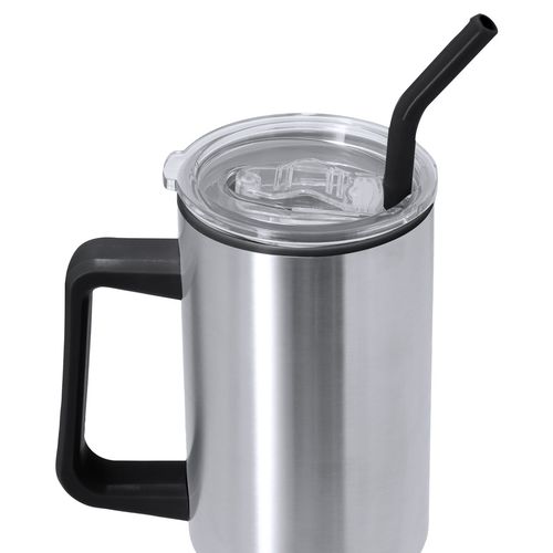 plateado Taza Térmica Lansin