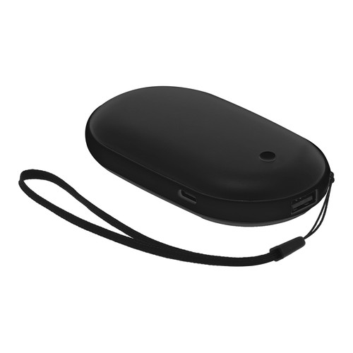 black Power Bank Calentador Manos Geax