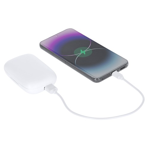 white Auriculares Power Bank Haxel