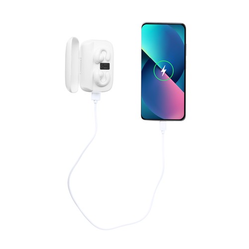 white Auriculares Power Bank Haxel