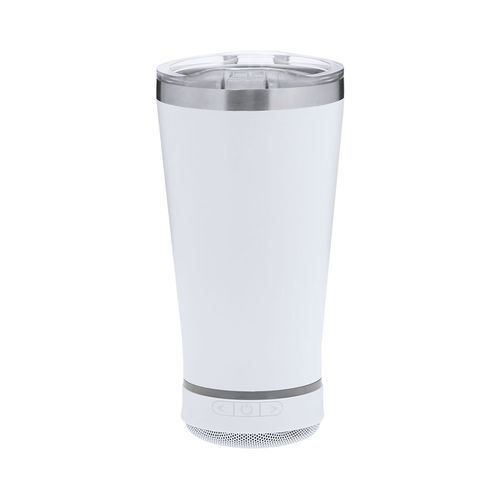 white Vaso Térmico Altavoz Tandix