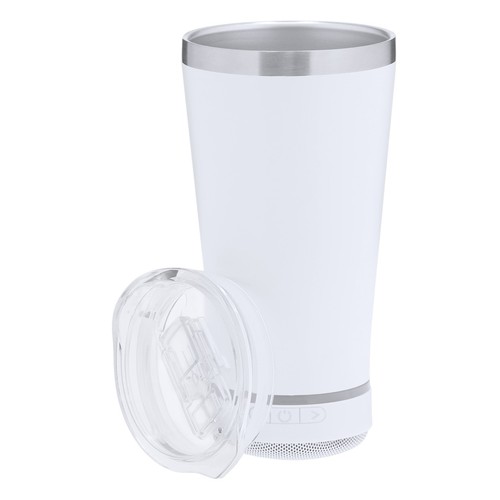 white Vaso Térmico Altavoz Tandix