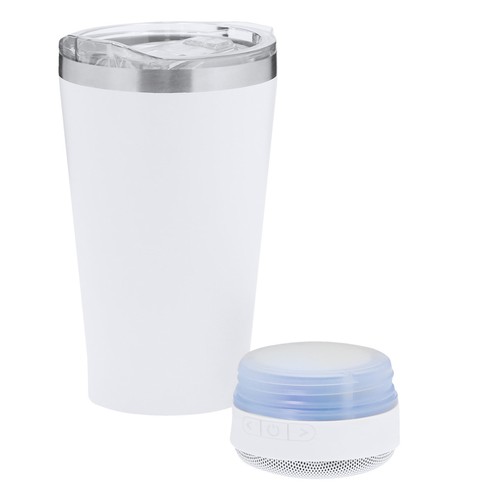 white Vaso Térmico Altavoz Tandix