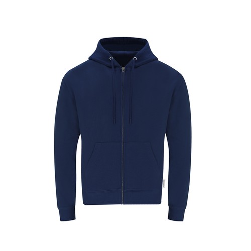 azul marino oscuro Sudadera Adulto Capucha + Cremallera Walder