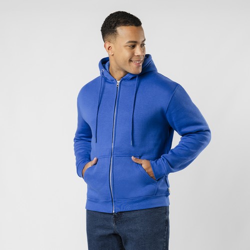 black Sudadera Adulto Capucha + Cremallera Walder