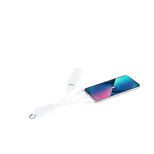 white Cable Cargador Krizia