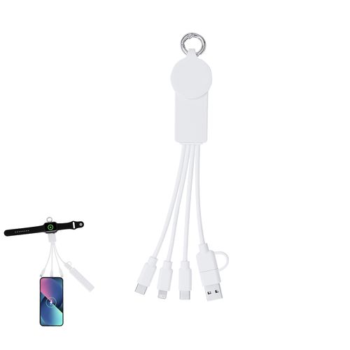 white Cable Cargador Krizia