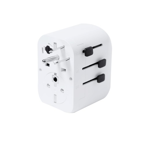 white Adaptador Enchufes Wando