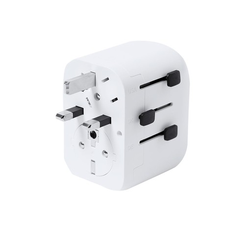 white Adaptador Enchufes Wando