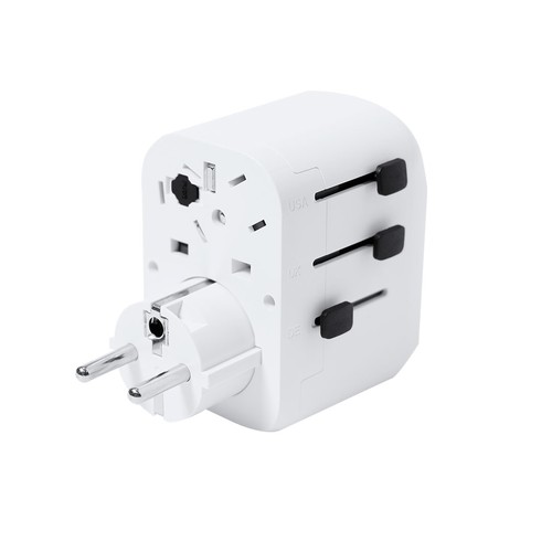 white Adaptador Enchufes Wando
