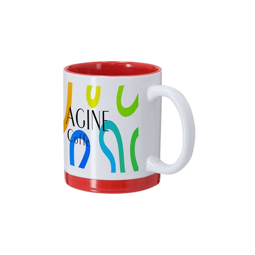 blue Taza Sublimación Rayar