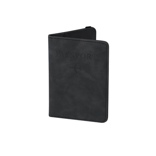 black Funda Pasaporte Jemax