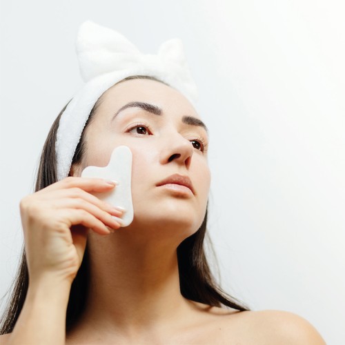 white Masajeador Facial Kunkor