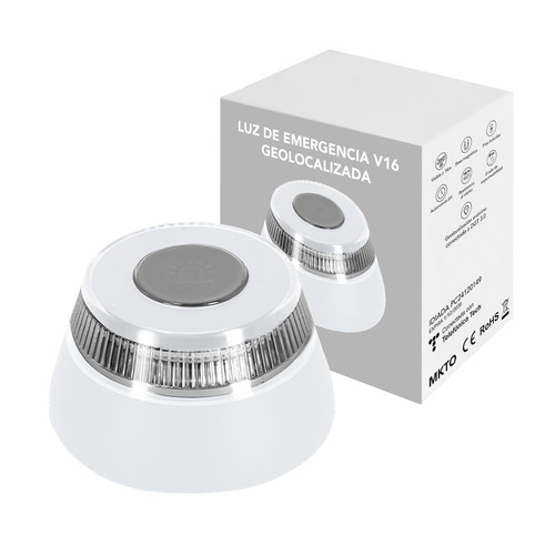 black Luz Emergencia V16 Geolocalizada Kershaw